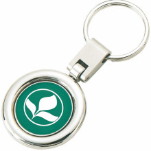 SGS Certified Multifunções Round Shiny Metal Key Ring